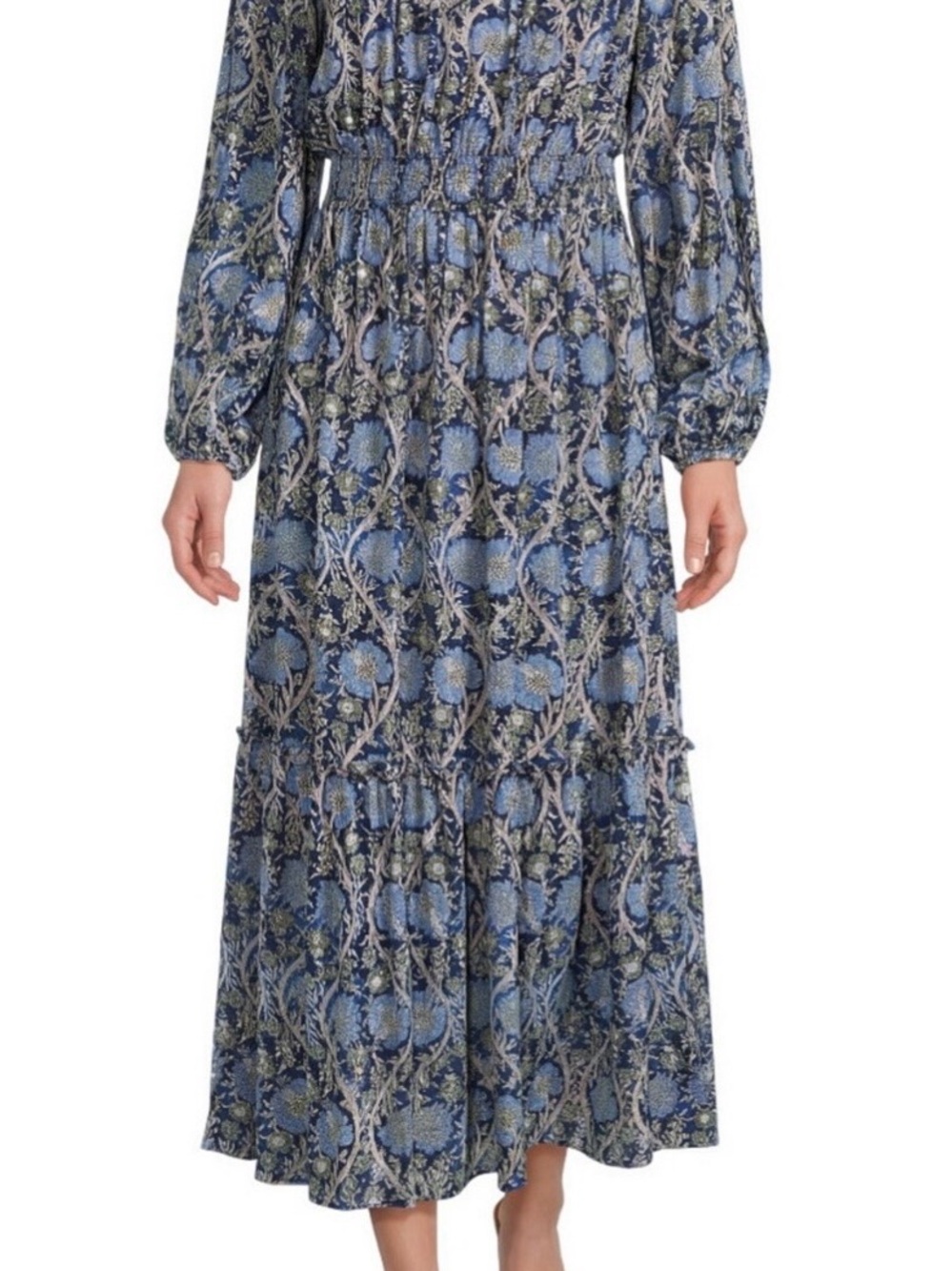 Nurture Floral Blue Maxi Dress - Picture 4 of 4